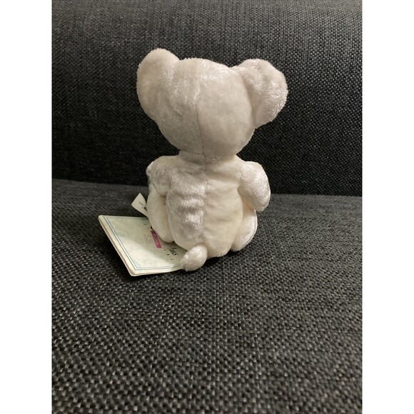 Lot of 2 Russ Berrie Russplus Lil Luv Sitting Bears Beanbag Pink Hearts Tags 6” - Picture 7 of 16